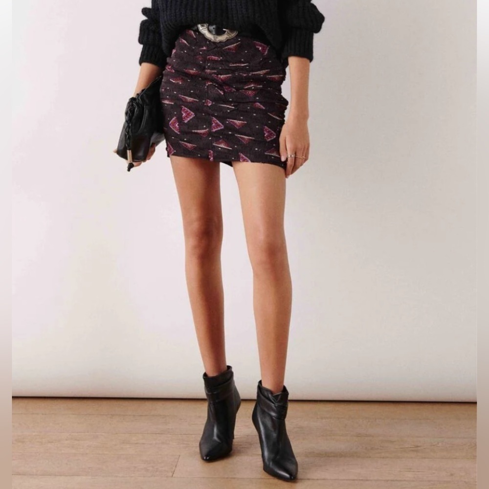 ba&sh Cassi Skirt Carbon